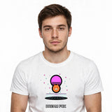 Lifestyle man wearing AI Dreamscape Vapor Fox - Vaporwave Shirt - SAME DESIGN chest 0.62