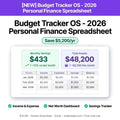 Budget Tracker OS - 2026 Personal Finance Spreadsheet high CVR
