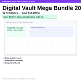 Digital Vault Mega Bundle 20260820 2026 — 12 Templates — Save $18,000/yr preview
