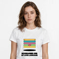 Lifestyle woman wearing Boundaries Are My Love Language - Feminist Shirt - SAME DESIGN chest 0.60