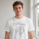 Lifestyle man wearing My Brain Has 100 Tabs Open - Funny ADHD Shirt