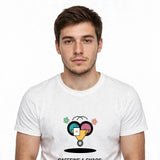 Lifestyle man wearing nurse-life-caffeine-and-chaos-nurse-shirt tee - SAME DESIGN verified chest 0.68