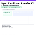 Open Enrollment Benefits Kit - 12 Templates - Pick the Right Plan preview