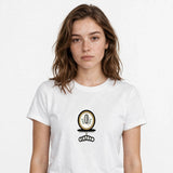 Lifestyle woman wearing Quiet Luxury - Old Money Shirt - SAME DESIGN chest 0.56