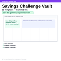 Savings Challenge Vault — 11 Templates — Gamified $5k preview