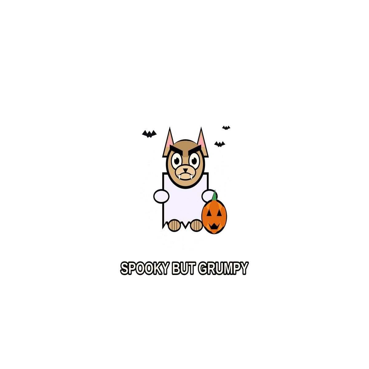 Flat tee Spooky Dog Halloween Shirt - Ghost Chihuahua Tee chest 0.34 - SAME DESIGN 2000x2000
