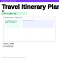 Travel Itinerary Planner - Daily Budget & Bookings preview