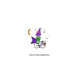 Flat tee Witch Frog Shirt - Off To Cause A Kerfuffle Halloween Tee chest 0.34 - SAME DESIGN 2000x2000